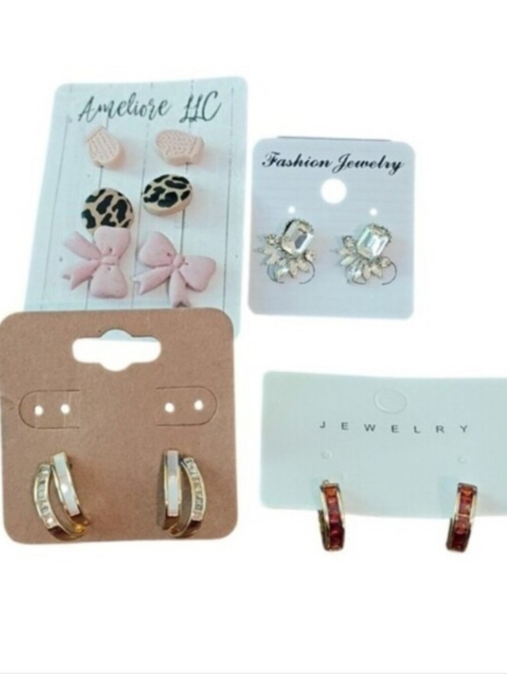 Earring Lot 4 Pairs Earring Pack